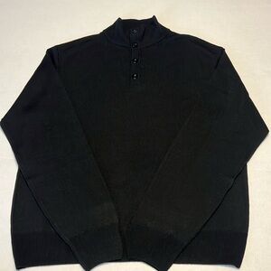 BACHRACH Merino Wool Button-Up Sweater